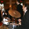 Lee on drums